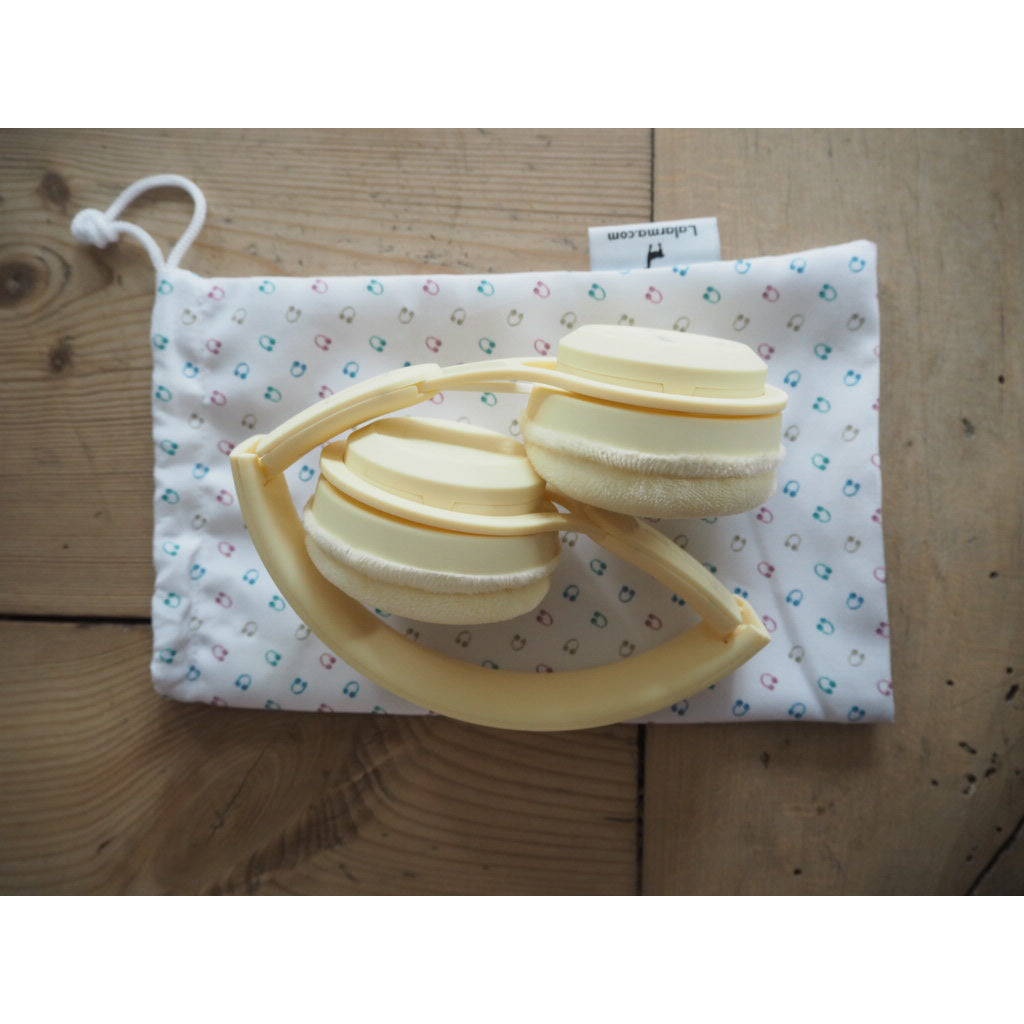 Lalarma Wireless Headphones with a Maximum Volume of 85 dB, Yellow