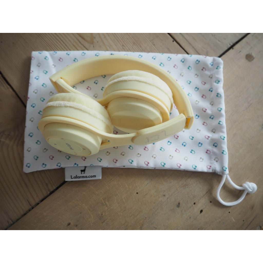 Lalarma Wireless Headphones with a Maximum Volume of 85 dB, Yellow