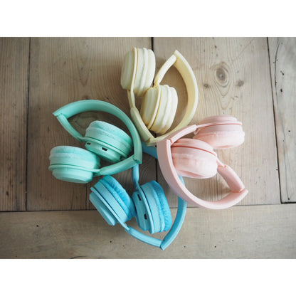 Lalarma Wireless Headphones with Max 85 DB, Blue Pastel