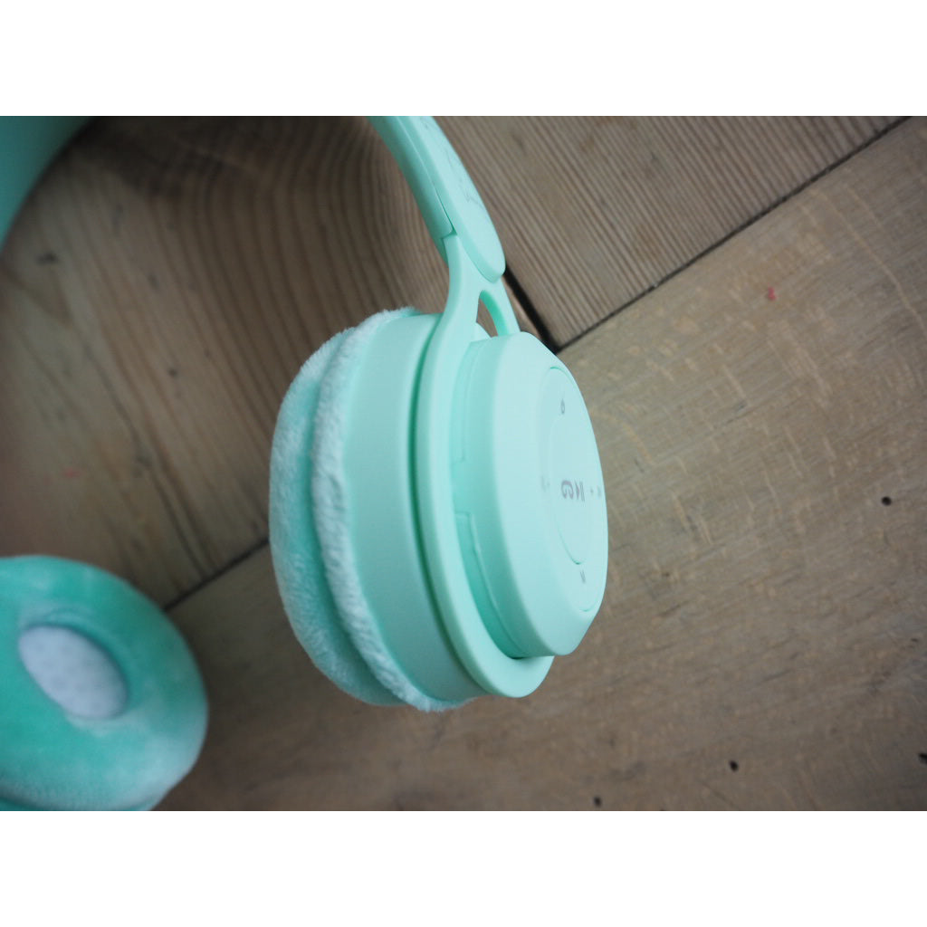 Lalarma Wireless Headphones with Maximum 85 dB, Mint Pastel