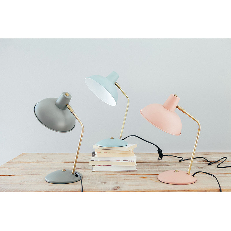Leitmotiv Hood Metal Table Lamp, Iron Matte Dusty Pink