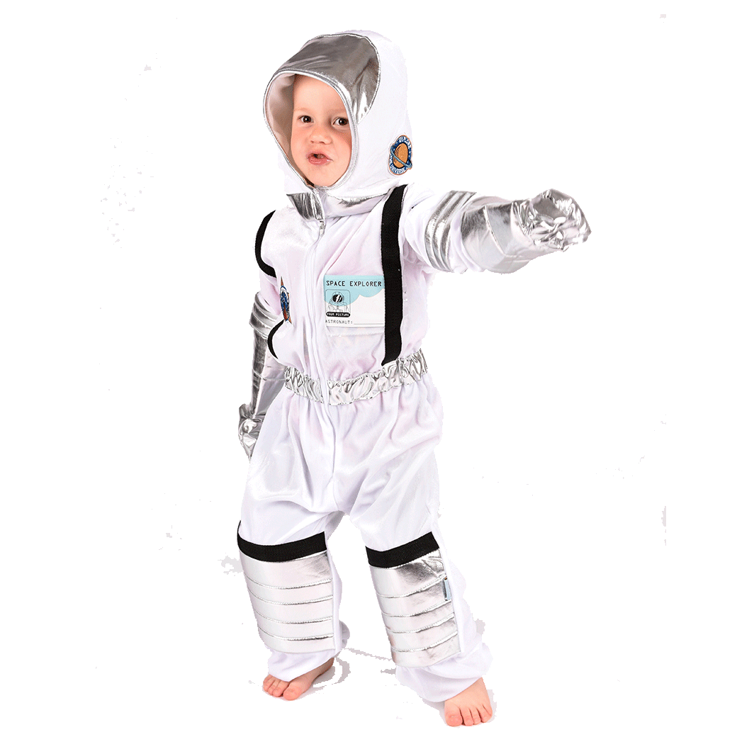 Den Goda Fen Costume, Astronaut Suit - Size 4-6 Years