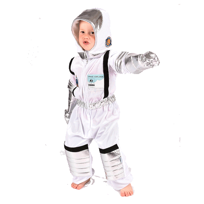 Den Goda Fen Costume, Astronaut Suit - Size 4-6 Years
