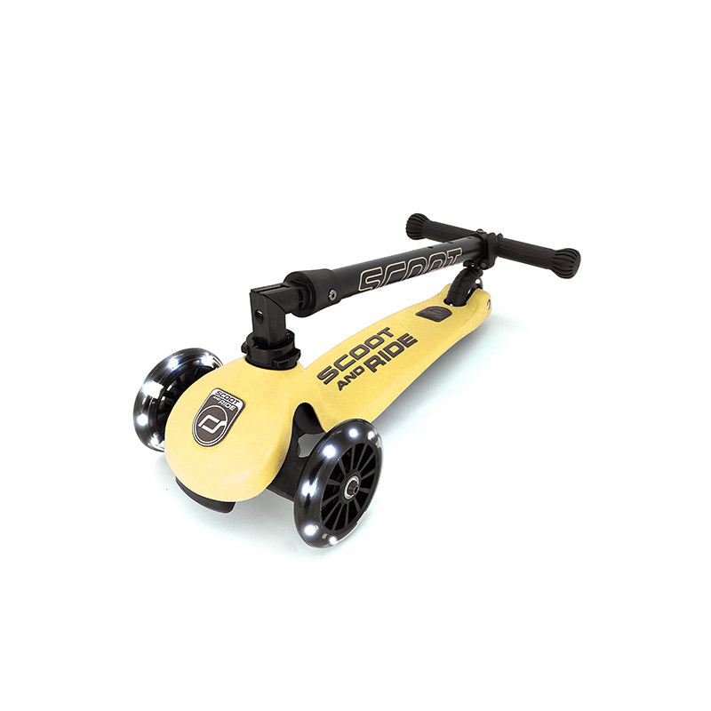Scoot and Ride Highway Kick 3, Scooter – LED Lemon