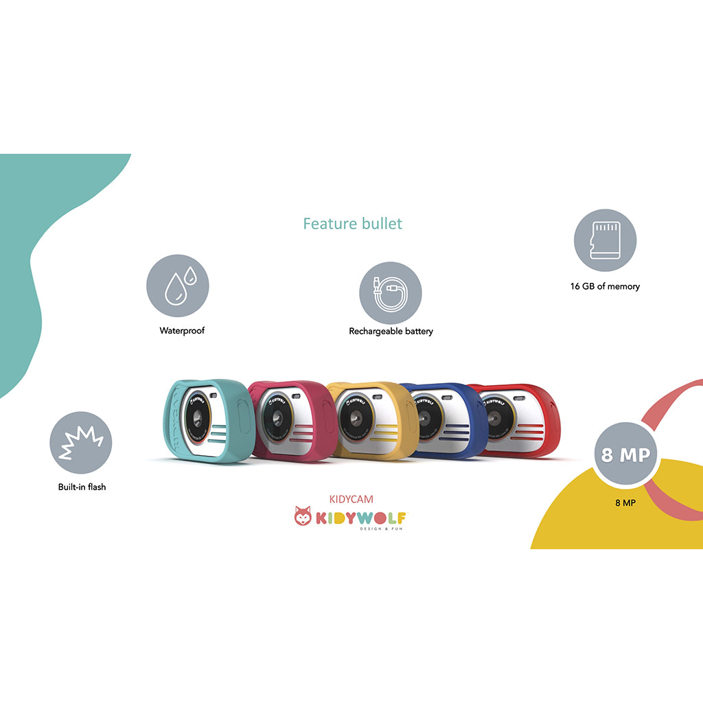 Kidycam Kids Camera, 32 GB, Waterproof - Orange