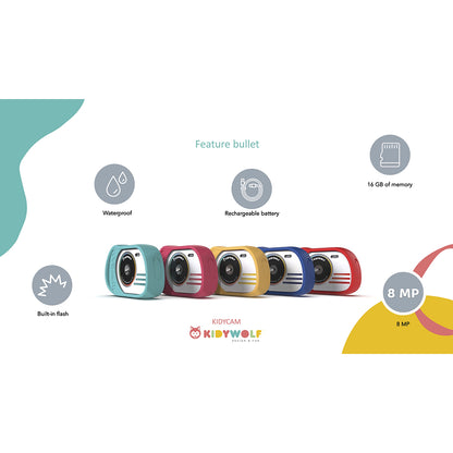 Kidycam Kids Camera, 32 GB, Waterproof - Orange