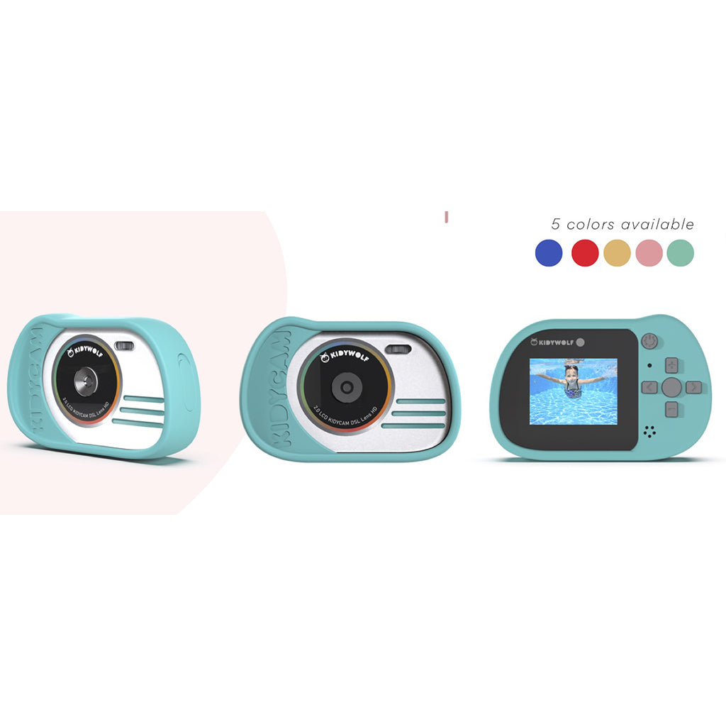 Kidycam Kids Camera, 32 GB, Waterproof – Cyan
