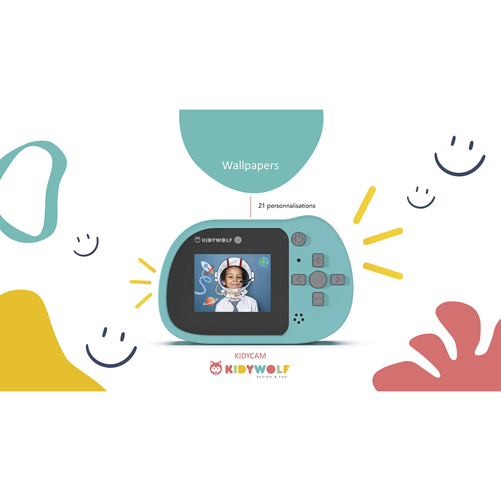 Kidycam Kids Camera, 32 GB, Waterproof – Cyan