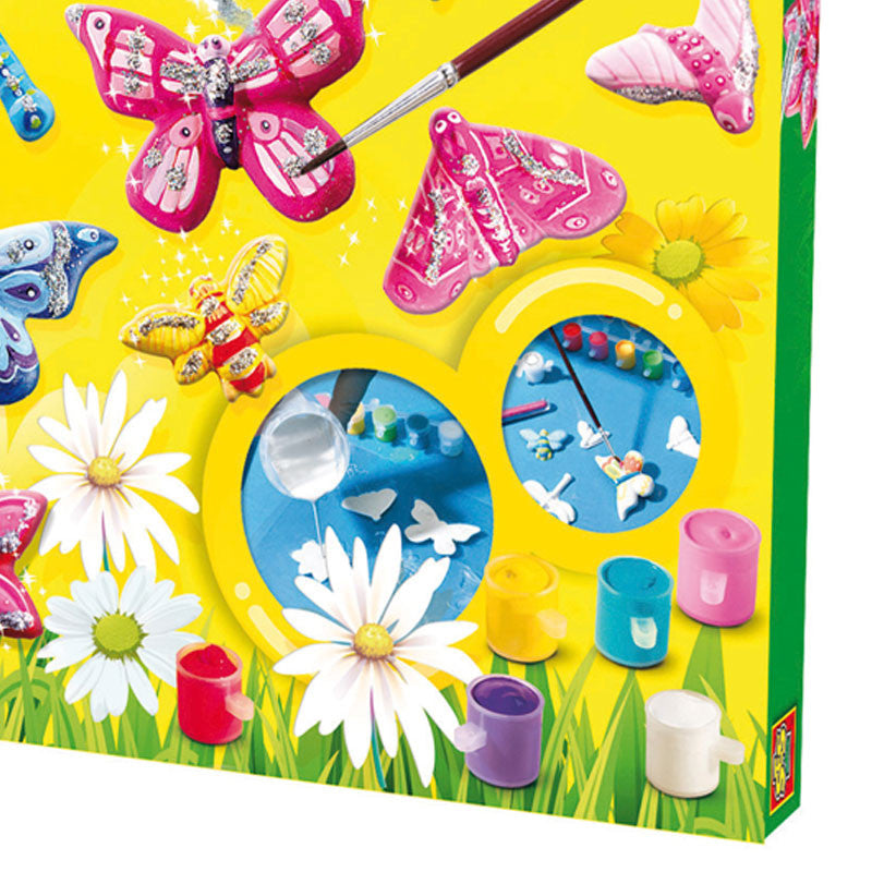 Kreativ æske - støb sommerfugle m glitter