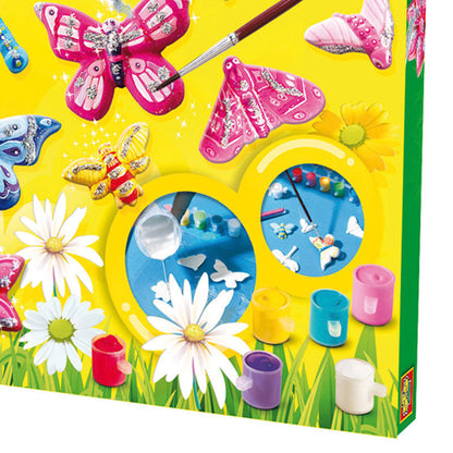 Kreativ æske - støb sommerfugle m glitter