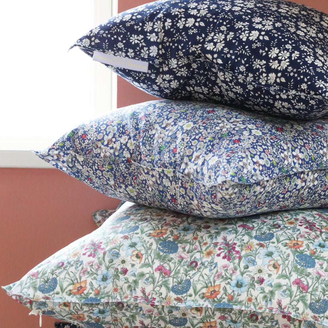 Lirum Larum Leg Mini, Liberty Cushion, 50 x 50 cm – Summer