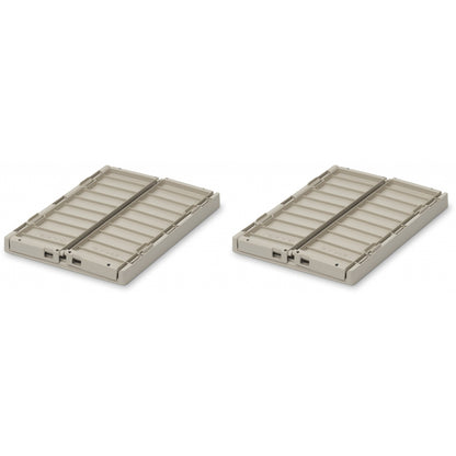 Liewood Weston Folding Crate S, 2-Pack - Sandy