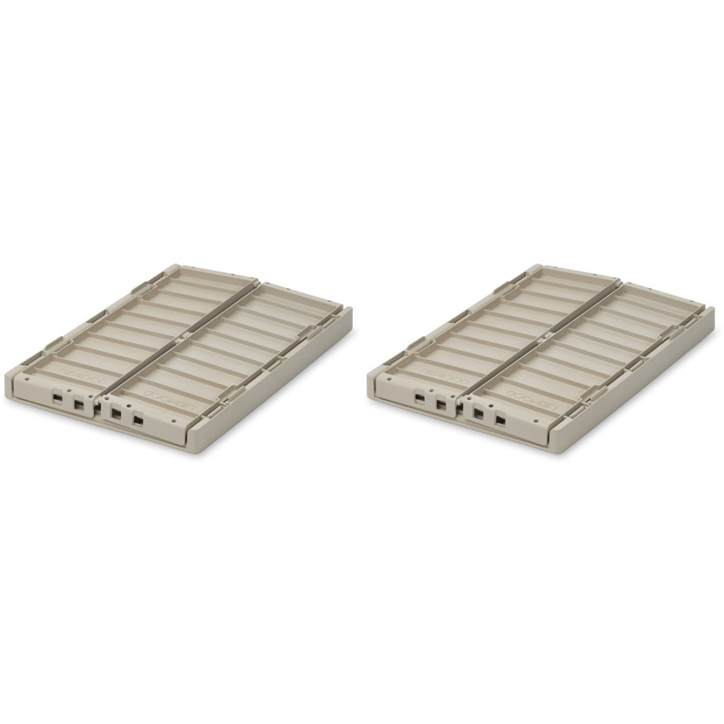 Liewood Weston Folding Crates M, 2-Pack - Sandy