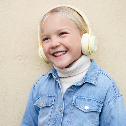 Lalarma Wireless Headphones with a Maximum Volume of 85 dB, Yellow