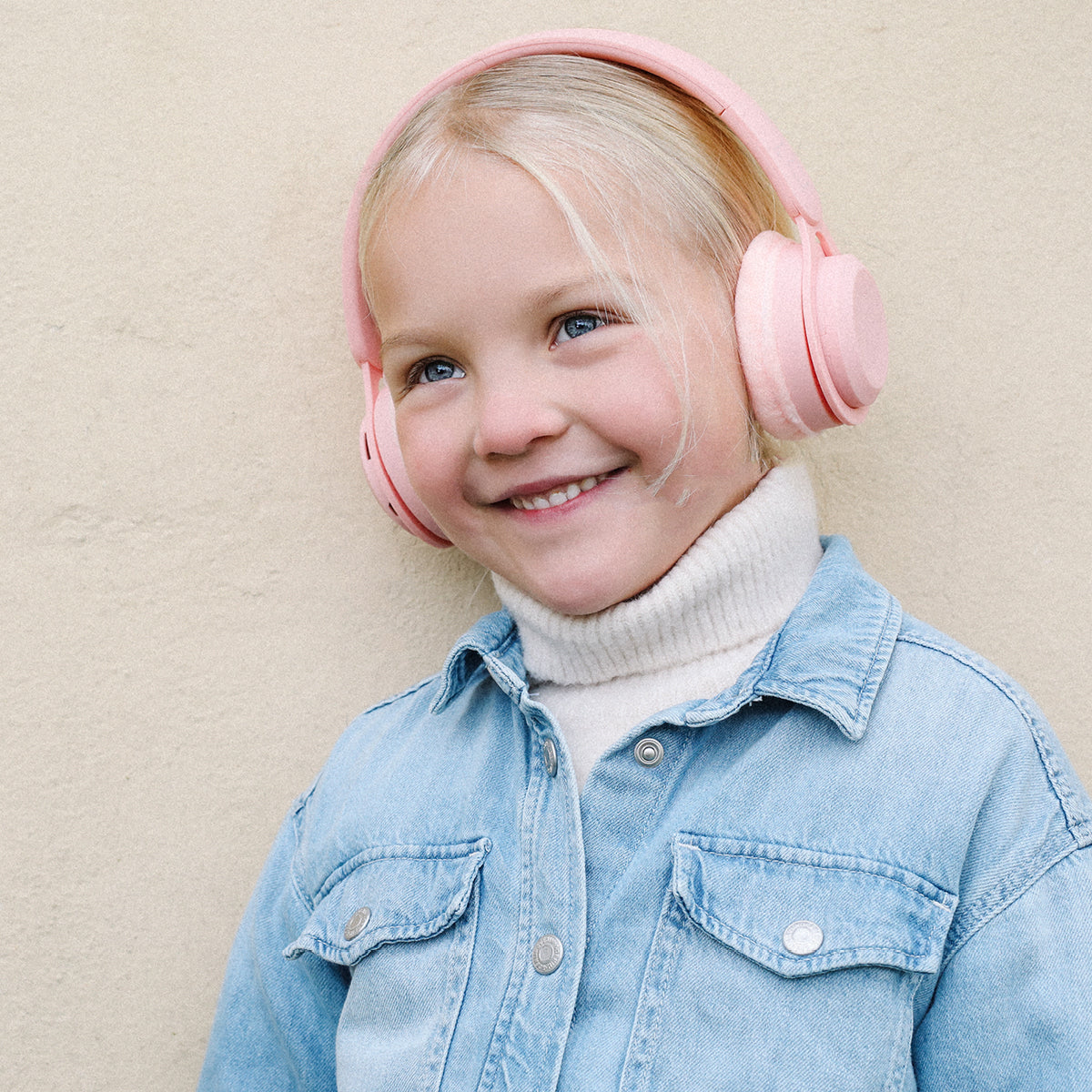 Lalarma Wireless Headphones with Max 85 dB, Rose Pastel