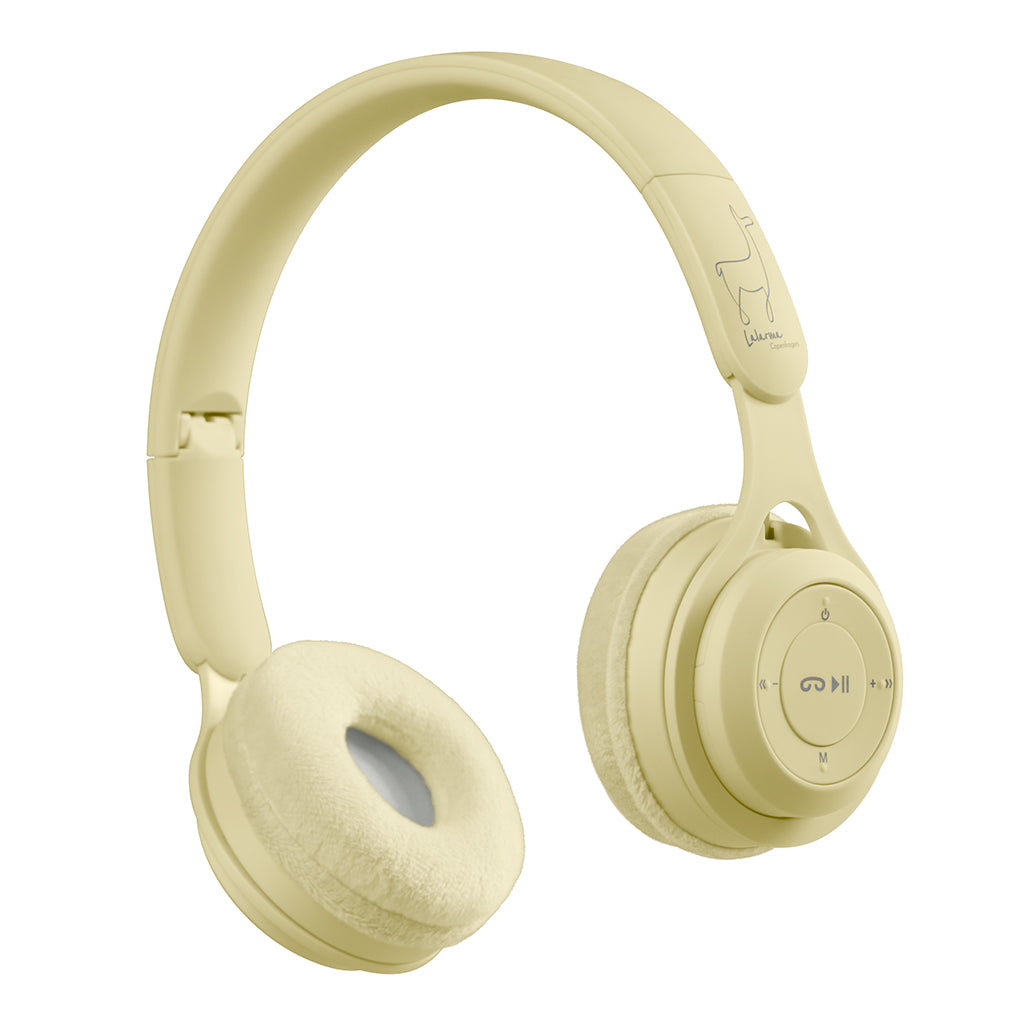 Lalarma Wireless Headphones with a Maximum Volume of 85 dB, Yellow