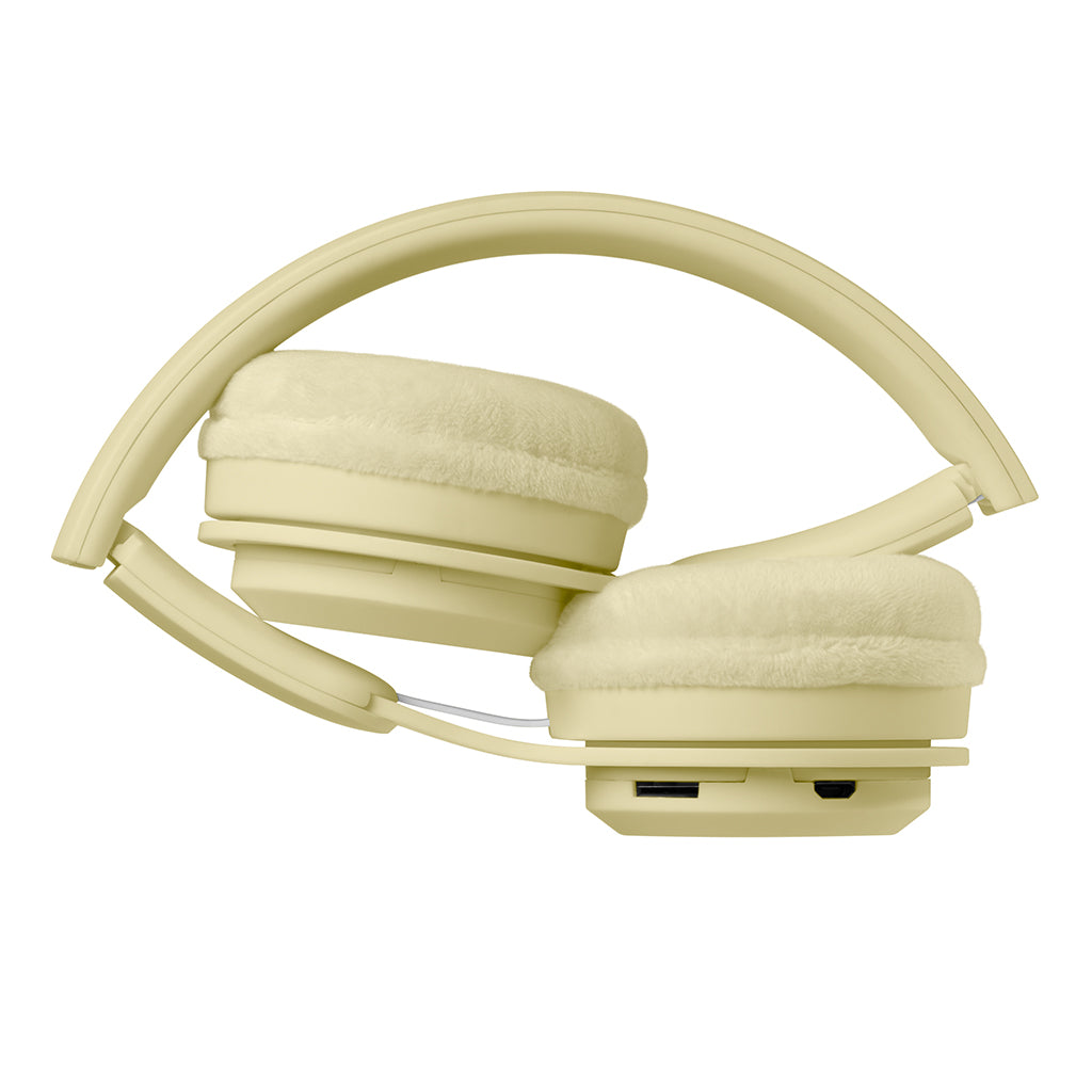 Lalarma Wireless Headphones with a Maximum Volume of 85 dB, Yellow