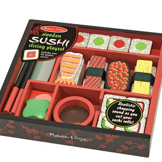 Legemad i træ, sushi