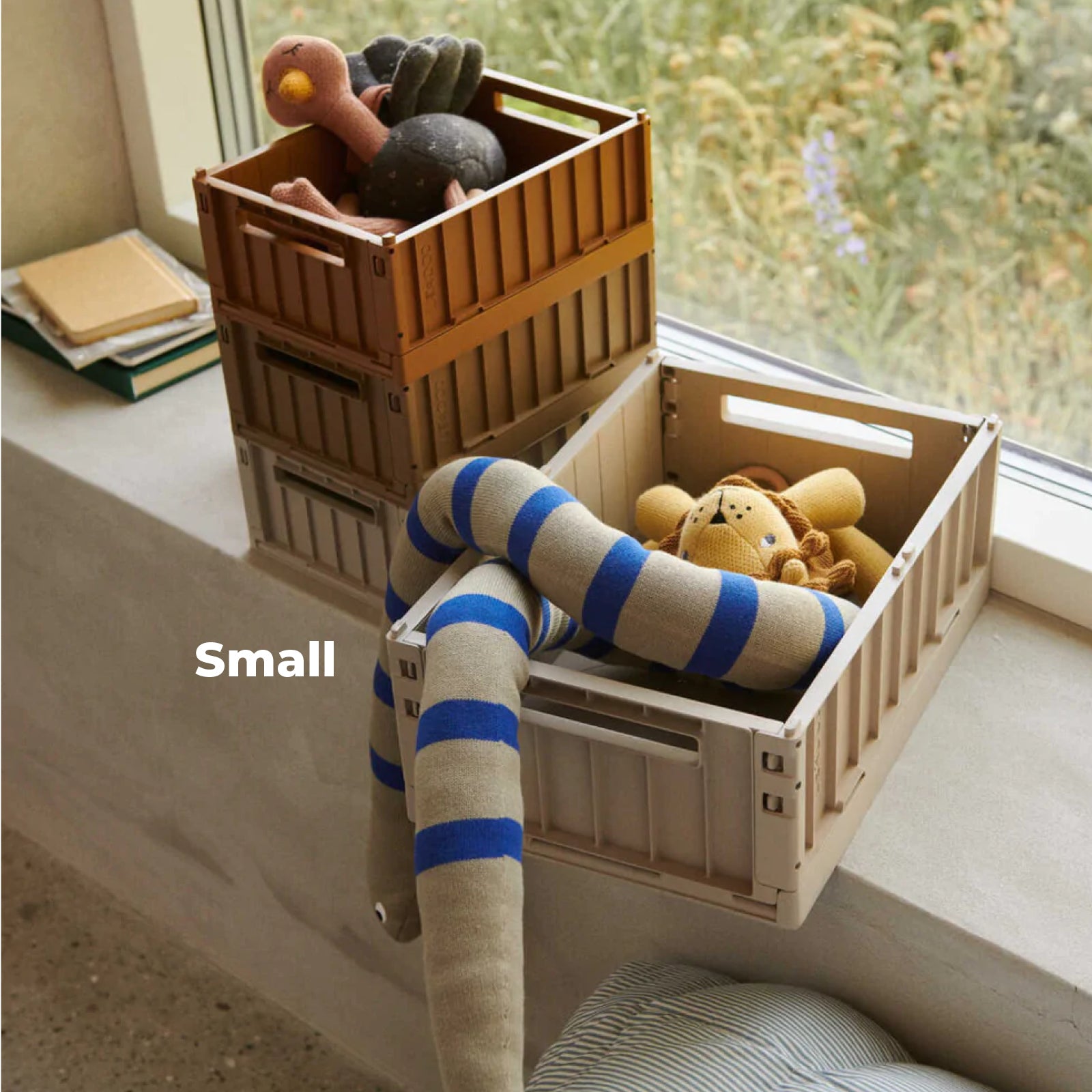 Liewood Weston Folding Crate S, 2-Pack - Sandy