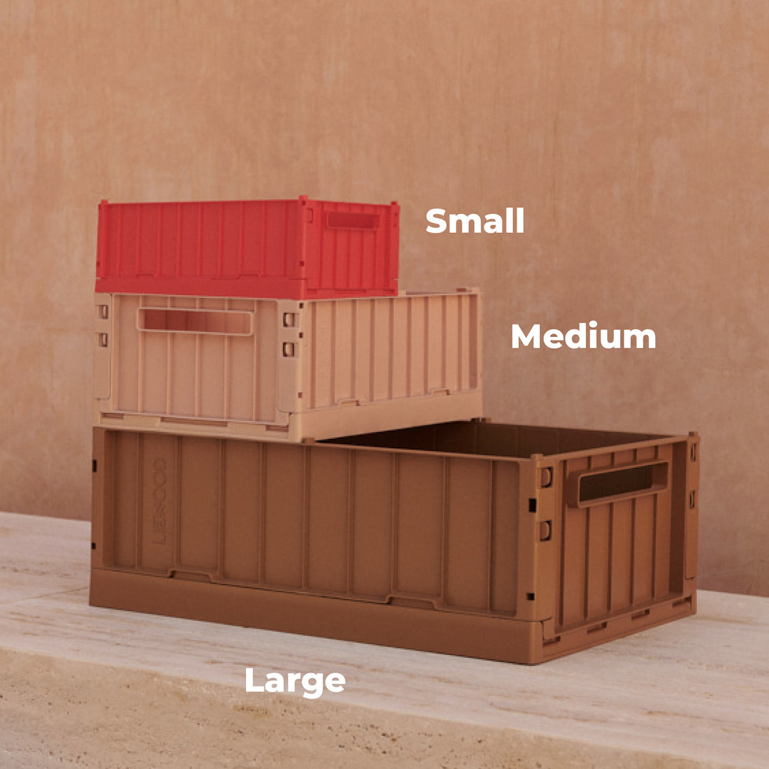 Liewood Weston Folding Crate L – Whale Blue