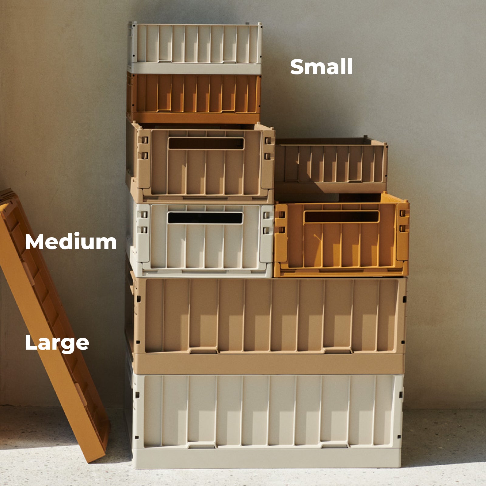 Liewood Weston Folding Crate S, 2-Pack - Sandy