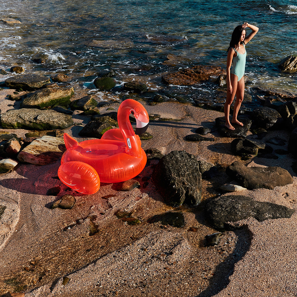 Sunnylife Pool Float, Flamingo Rosie Watermelon – Suitable for Ages 6 and Up