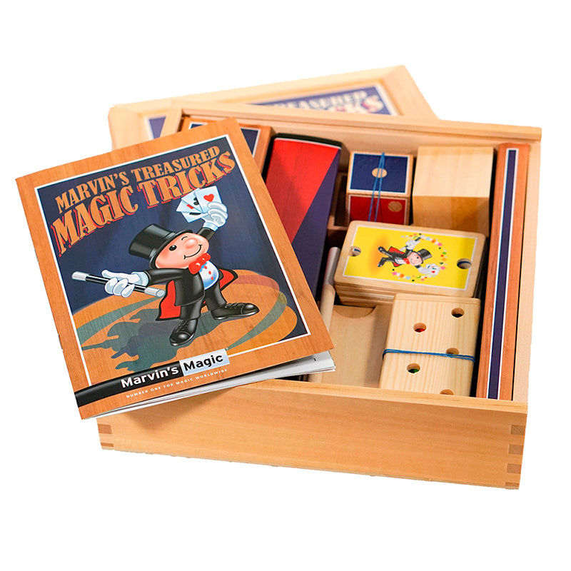 Marvins Magic tryllesæt i trææske