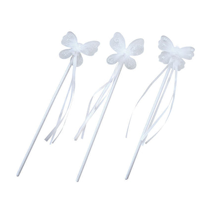 MaMaMeMo sommerfugl tryllestav hvid