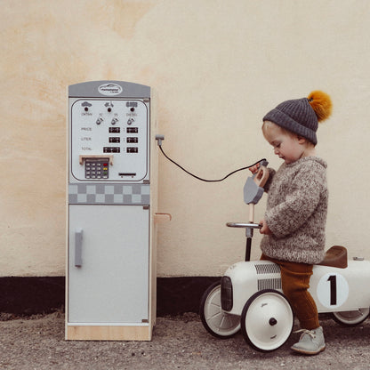 Vilac Ride-On Car in Metal, Off-White