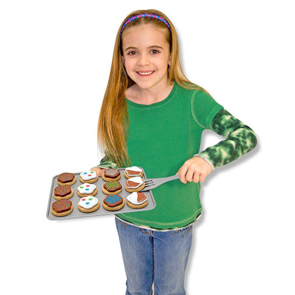 Wooden Play Cakes to Cut and Bake, Set of 12