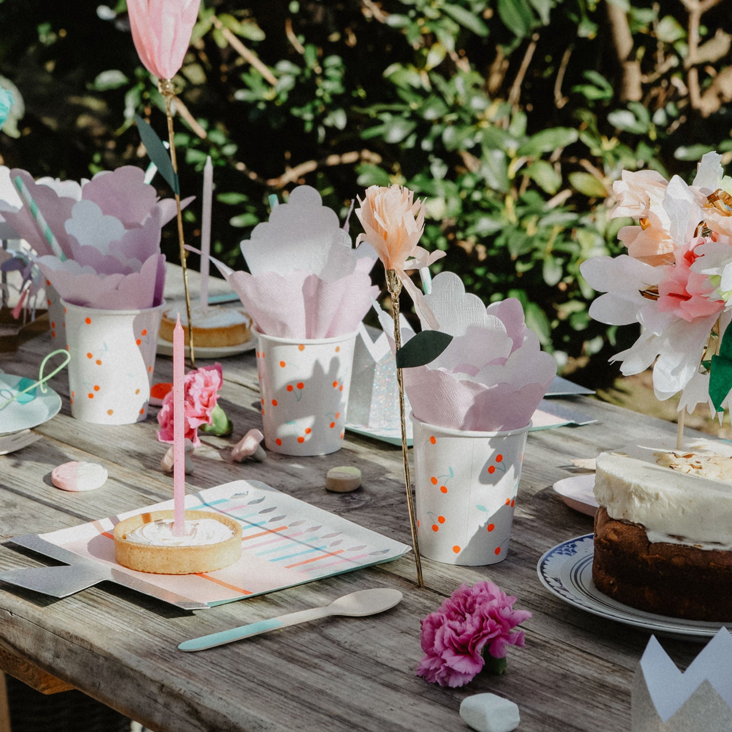 Meri Meri Paper Plates, Birthday Cake - Set of 8