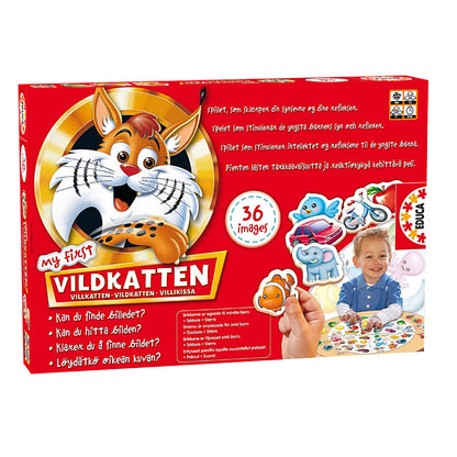 My first Vildkatten - iagttagelses spil, brætpil, 36 brikker familiespil