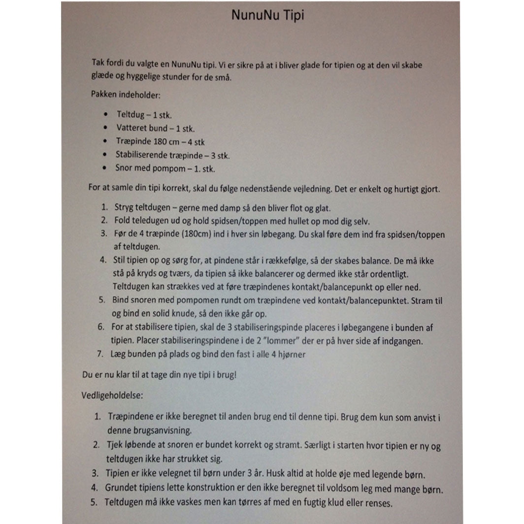 NunuNu Teepee, Neutral