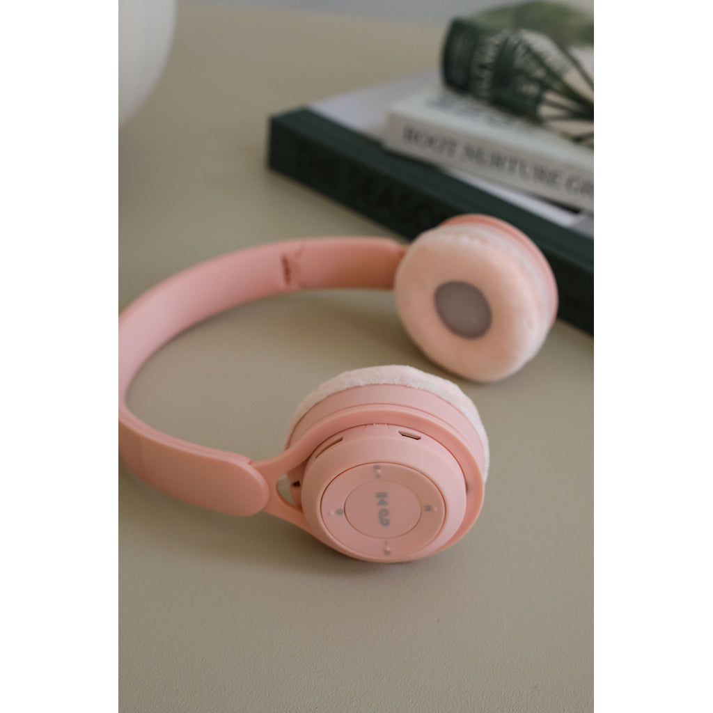 Lalarma Wireless Headphones with Max 85 dB, Rose Pastel