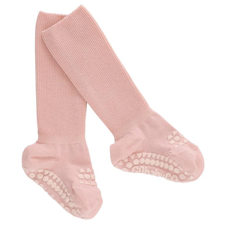 GoBabyGo skridsikre strømper m. gummidutter, Bamboo - Soft pink