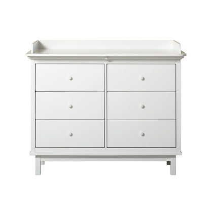 Seaside Changing Table Top for Seaside Dresser with 6 Drawers by Oliver Furniture