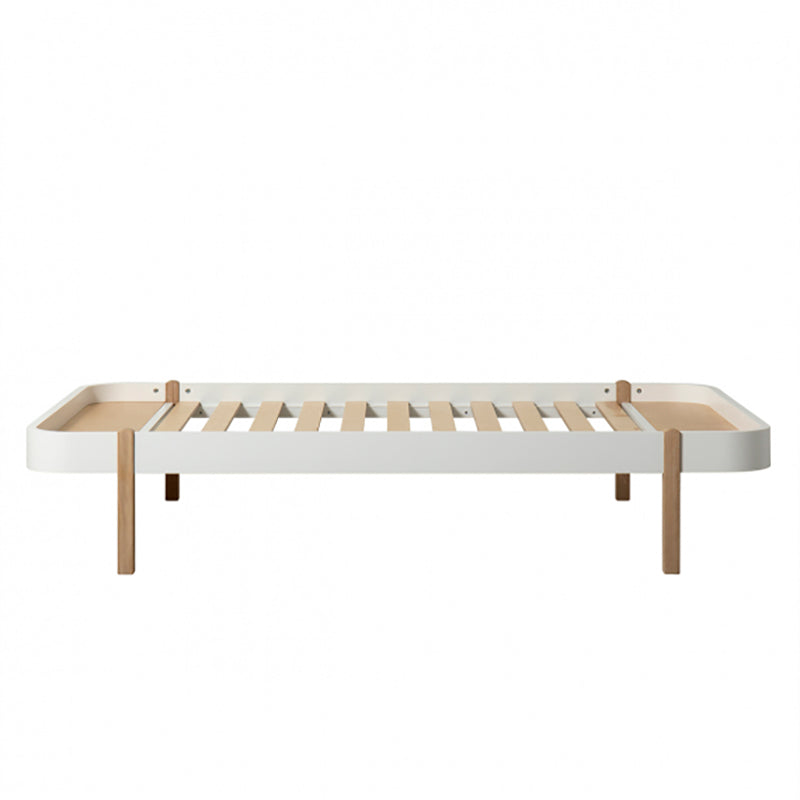 Oliver Furniture, Wood Lounger, 120 x 200 cm – white/oak