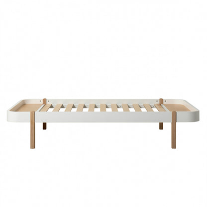 Oliver Furniture, Wood Lounger, 120 x 200 cm – white/oak