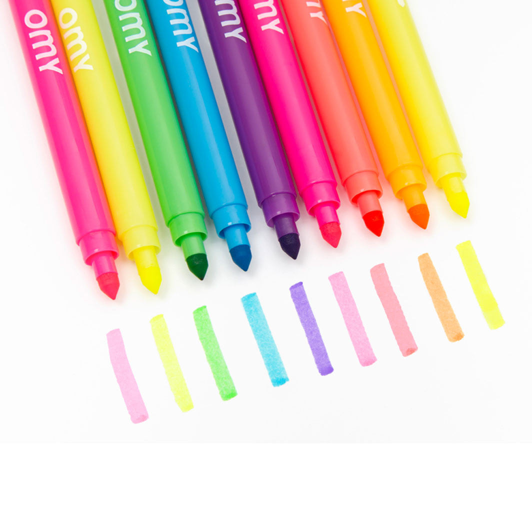 Omy tuscher, 2 i 1 - neon