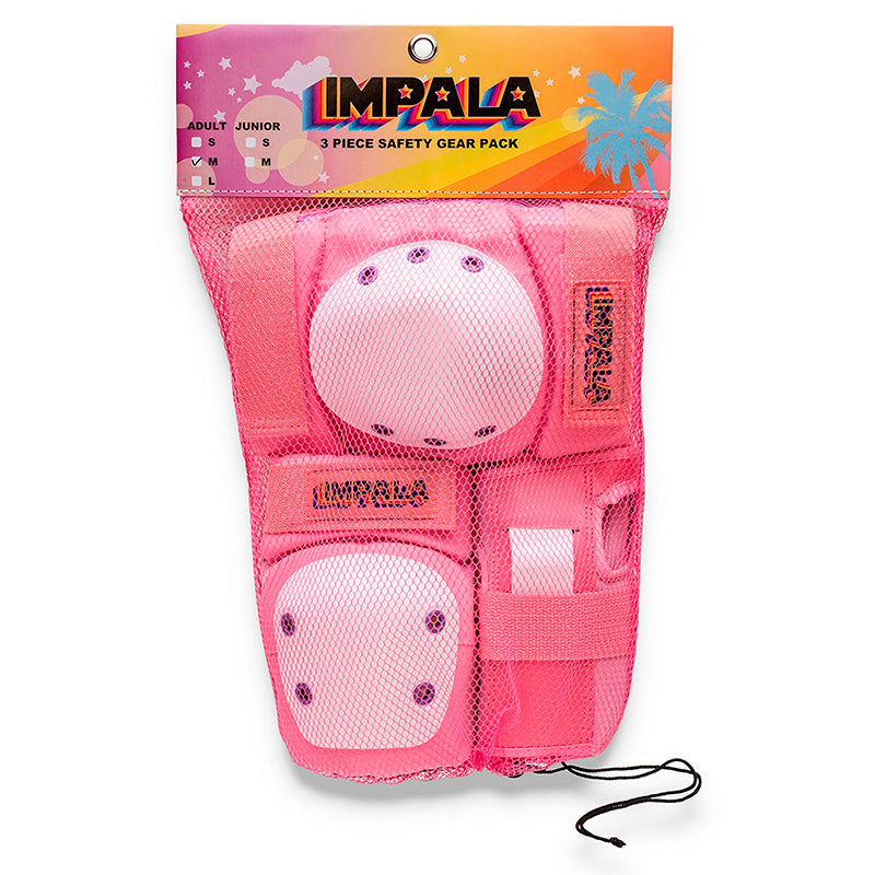 Impala Protective Gear for Roller Skating, Adult, Pink - Size S