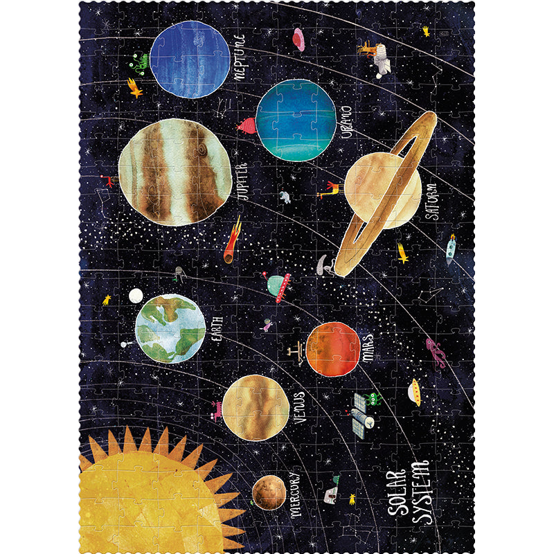 Londji Puzzle, Discover the Planets, Glow in the Dark - 200 Pieces