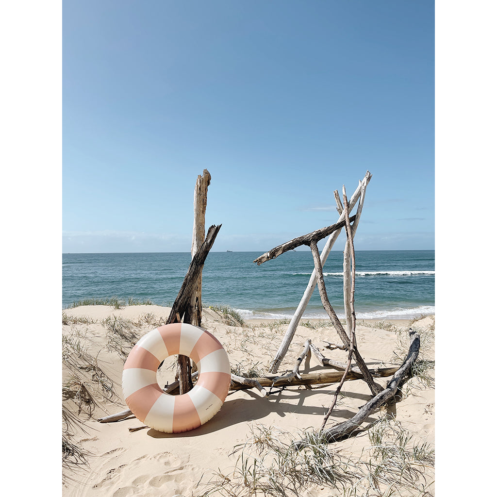 Petites Pommes, Float Ring, Olivia Peach Daisy, Ø: 45 cm - For Ages 1-3