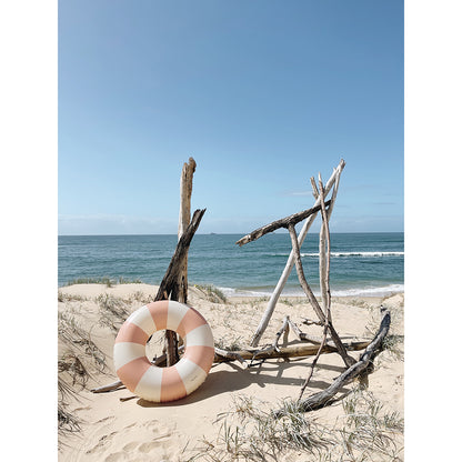 Petites Pommes, Float Ring, Olivia Peach Daisy, Ø: 45 cm - For Ages 1-3