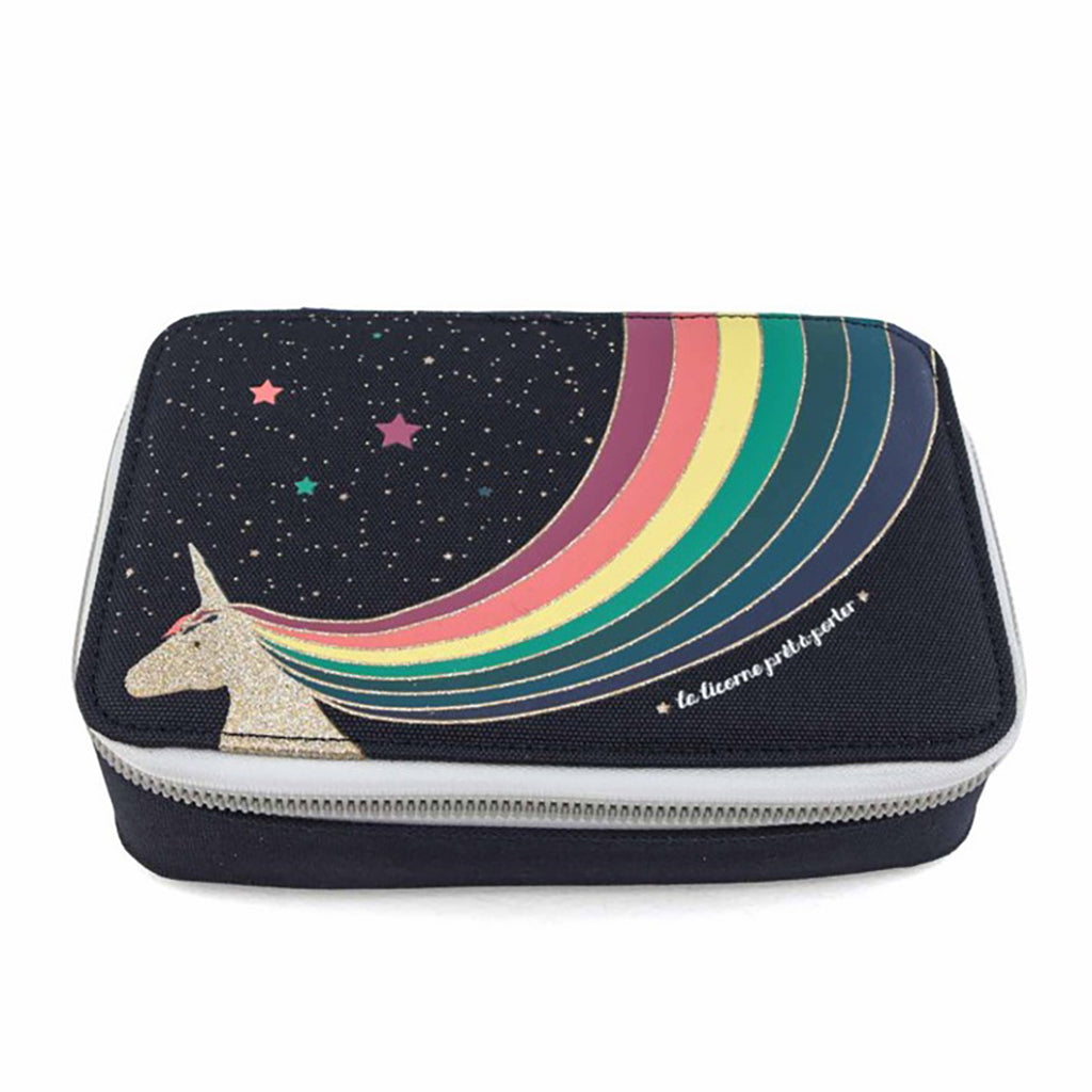 Jeune Premier Pencil Case with Contents, Unicorn Gold