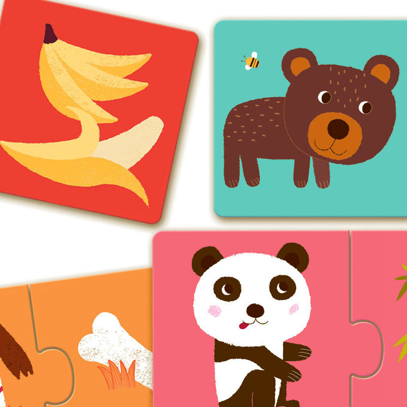 Puslespil duo, hvem spiser hvad