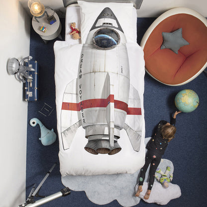 Snurk Adult Bedding, Organic - Moon Rocket