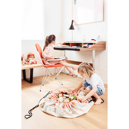 Play&amp;Go 2-in-1 Play Mat, Rainbow