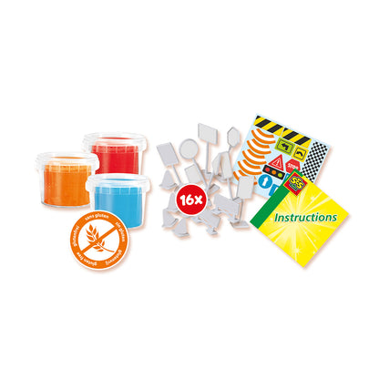 SES Creative Modeling Clay Set – Cars and Road Signs
