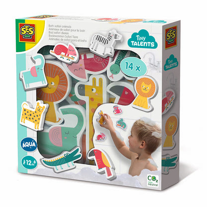 SES Creative, Bath Toys - Foam Animals for the Wall