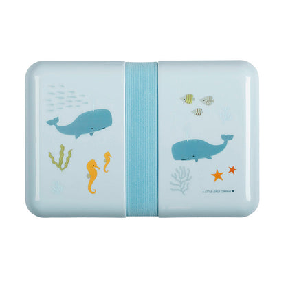 A little lovely company madkasse blå i havmotiv